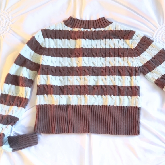 Lipstick Sweater Crop Top Striped - Picture 3 of 5